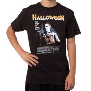 Michael Myera Halloween "The Night He Came Home" Black Graphic Tee